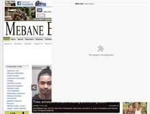Tablet Screenshot of mebaneenterprise.com